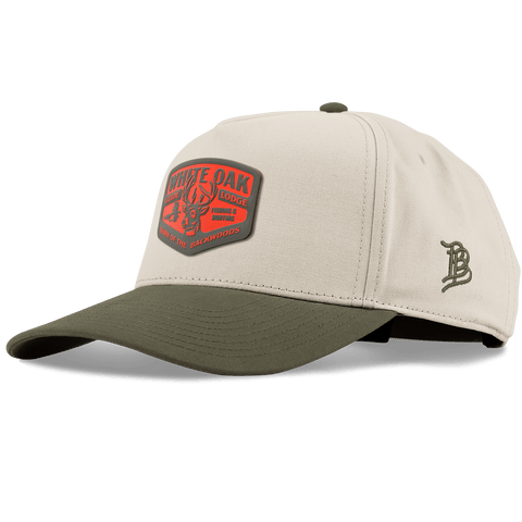 White Oak Curved 5 Panel Canvas Beige/Vintage Loden