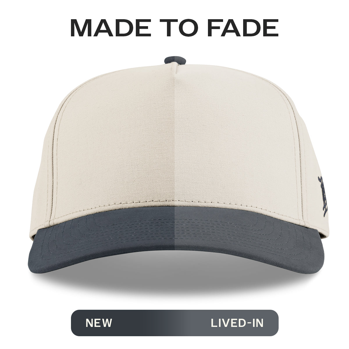 Bare Curved 5 Panel Canvas Beige/Vintage Navy
