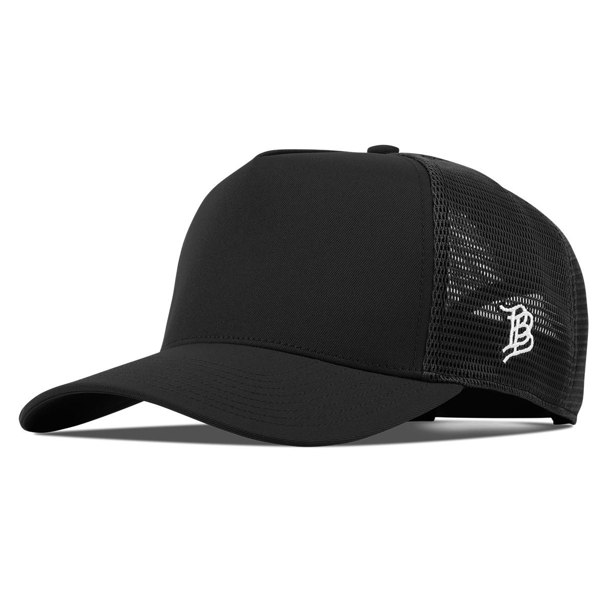 Bare Curved 5 Panel Trucker Black