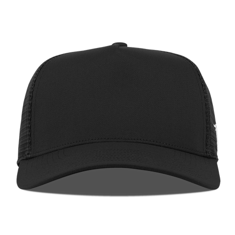 Bare Curved 5 Panel Trucker Black