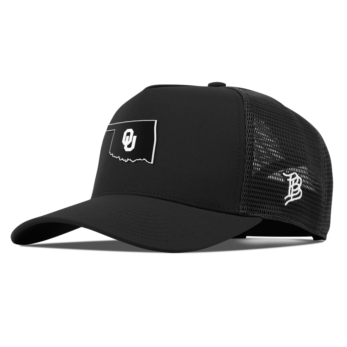 University of Oklahoma "Oklahoma Vintage Series" Curved 5 Panel Trucker Black