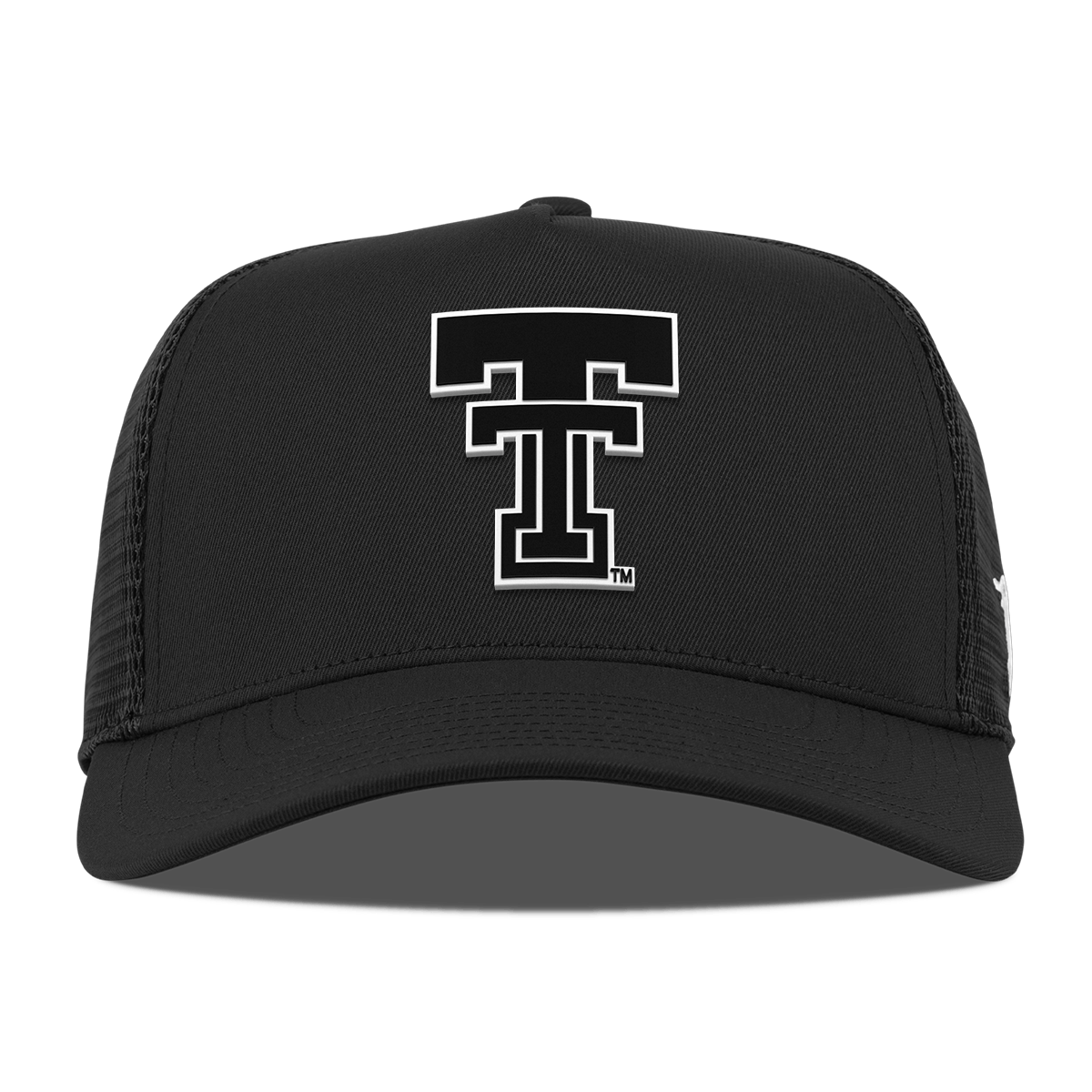 Texas Tech University "Texas Tech Double T Vintage" Curved 5 Panel Trucker Black