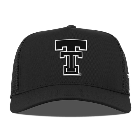 Texas Tech University "Texas Tech Double T Vintage" Curved 5 Panel Trucker Black