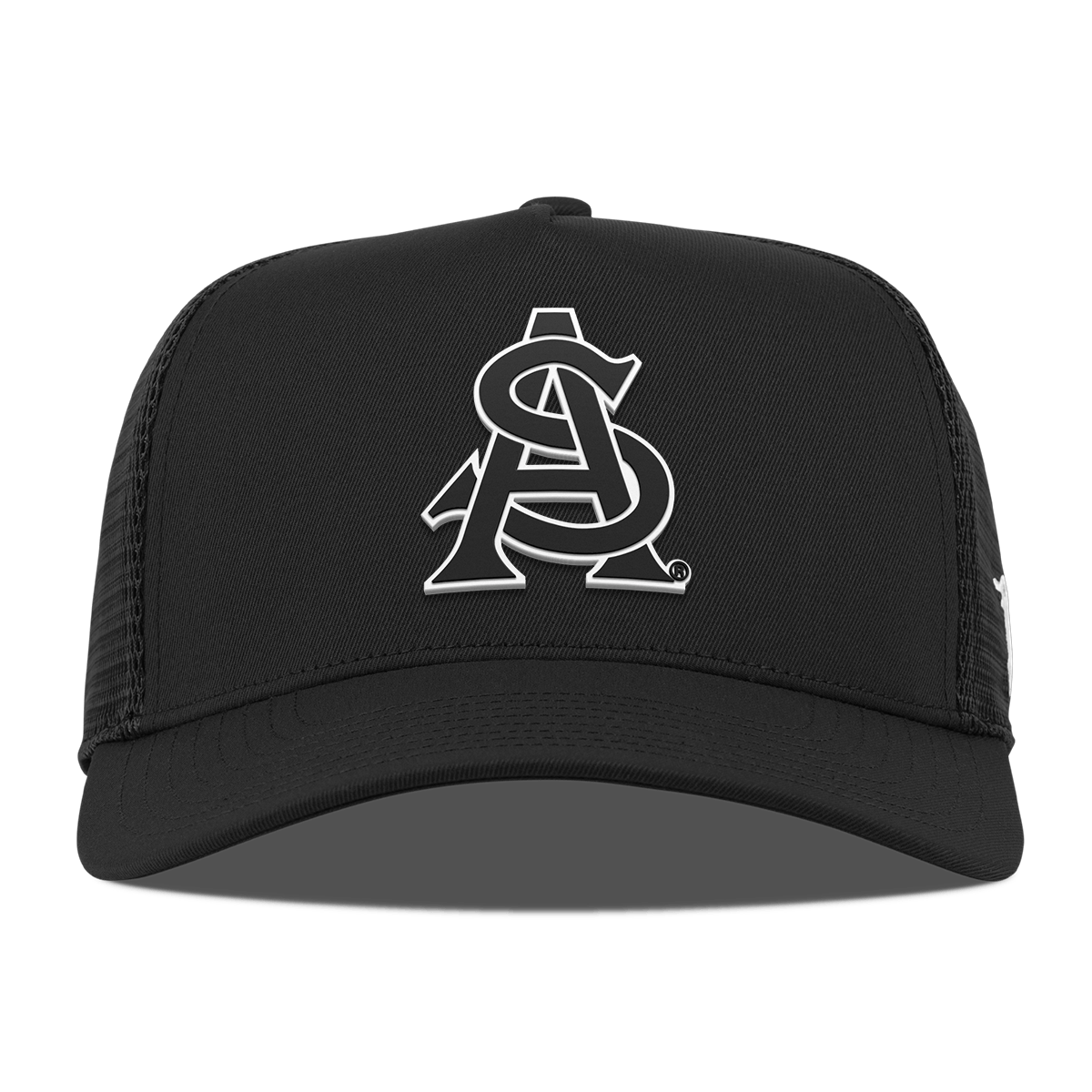 Arizona State University "Vintage ASU Team Logo" Curved 5 Panel Trucker Black