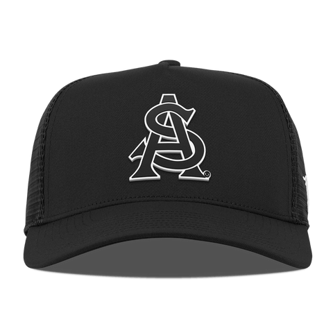 Arizona State University "Vintage ASU Team Logo" Curved 5 Panel Trucker Black