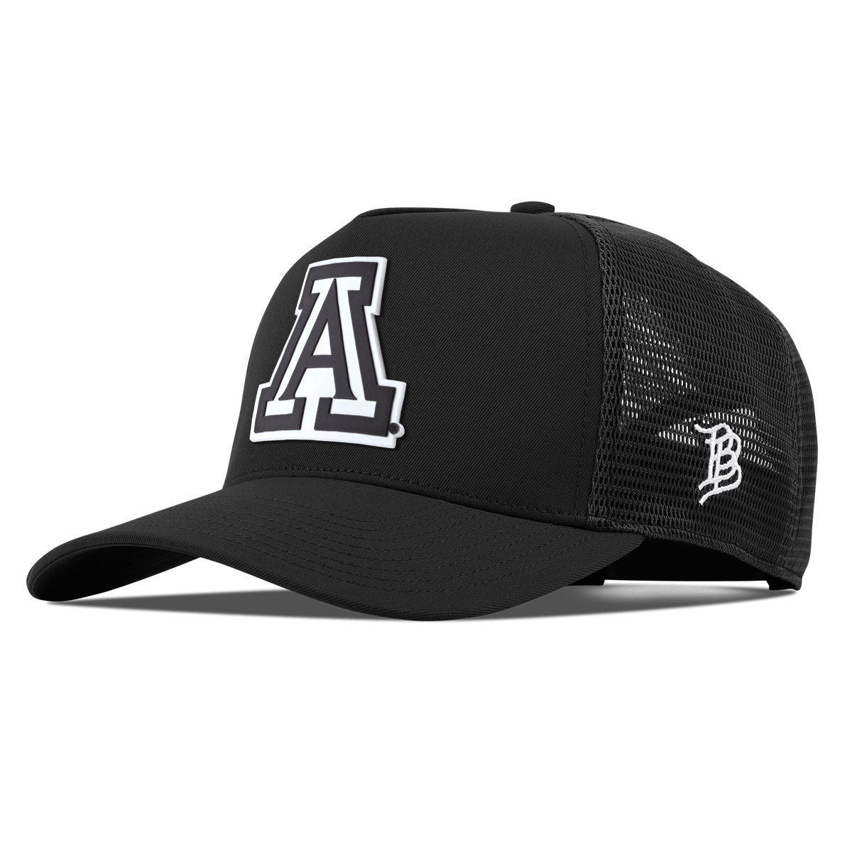 University of Arizona "Vintage Arizona Block" Curved 5 Panel Trucker Black