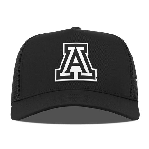 University of Arizona "Vintage Arizona Block" Curved 5 Panel Trucker Black