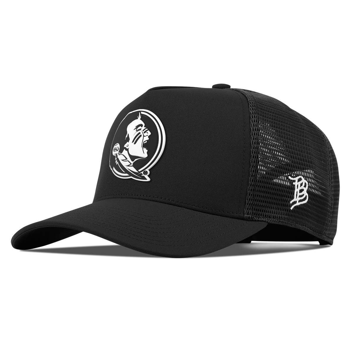 Florida State University "Vintage FSU Team Logo" Curved 5 Panel Trucker Black