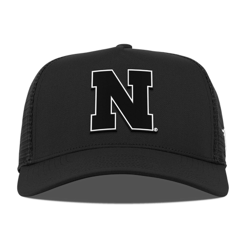University of Nebraska "Vintage Nebraska Team Logo" Curved 5 Panel Trucker Black