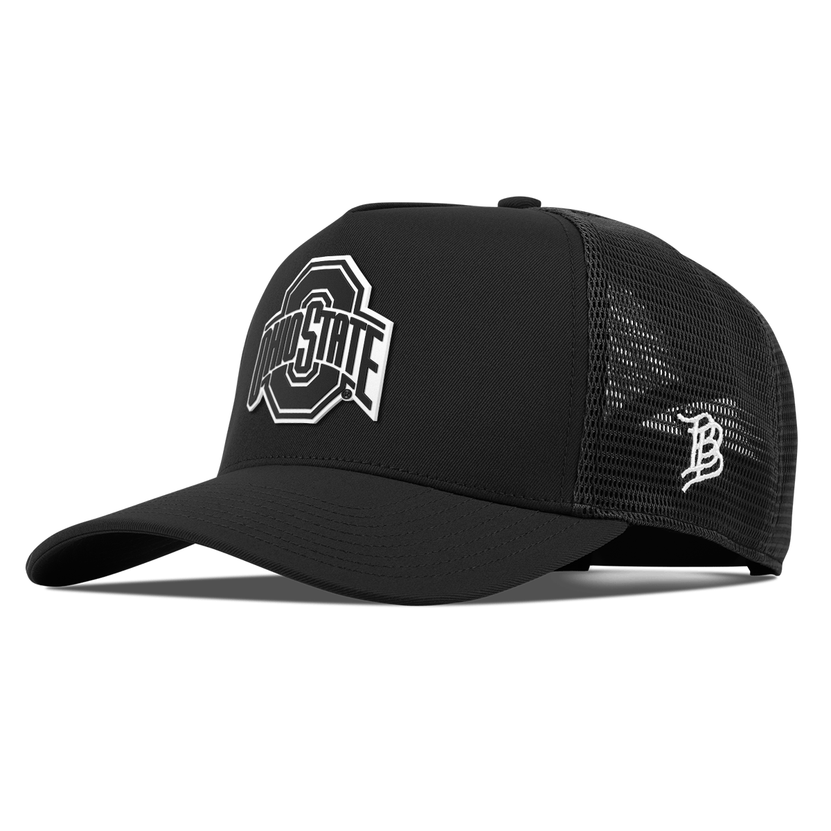 Ohio State University "Vintage Ohio State Team Logo" Curved 5 Panel Trucker Black