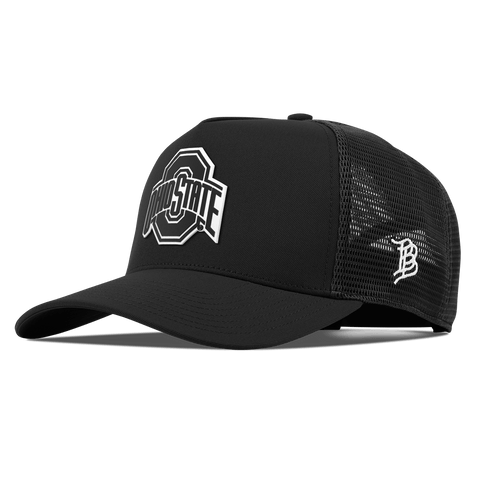 Ohio State University "Vintage Ohio State Team Logo" Curved 5 Panel Trucker Black