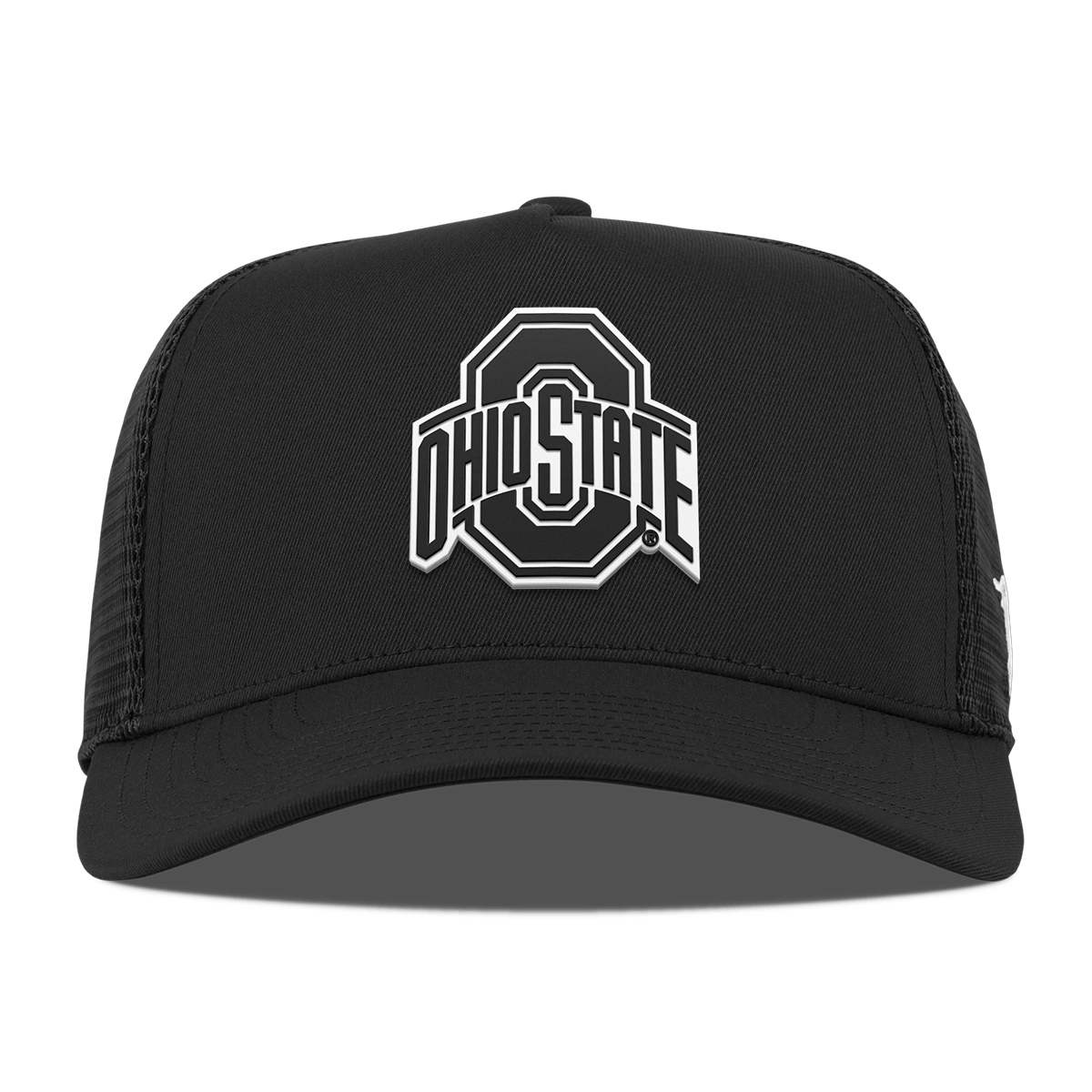 Ohio State University "Vintage Ohio State Team Logo" Curved 5 Panel Trucker Black