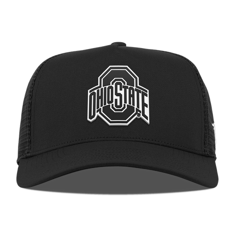 Ohio State University "Vintage Ohio State Team Logo" Curved 5 Panel Trucker Black