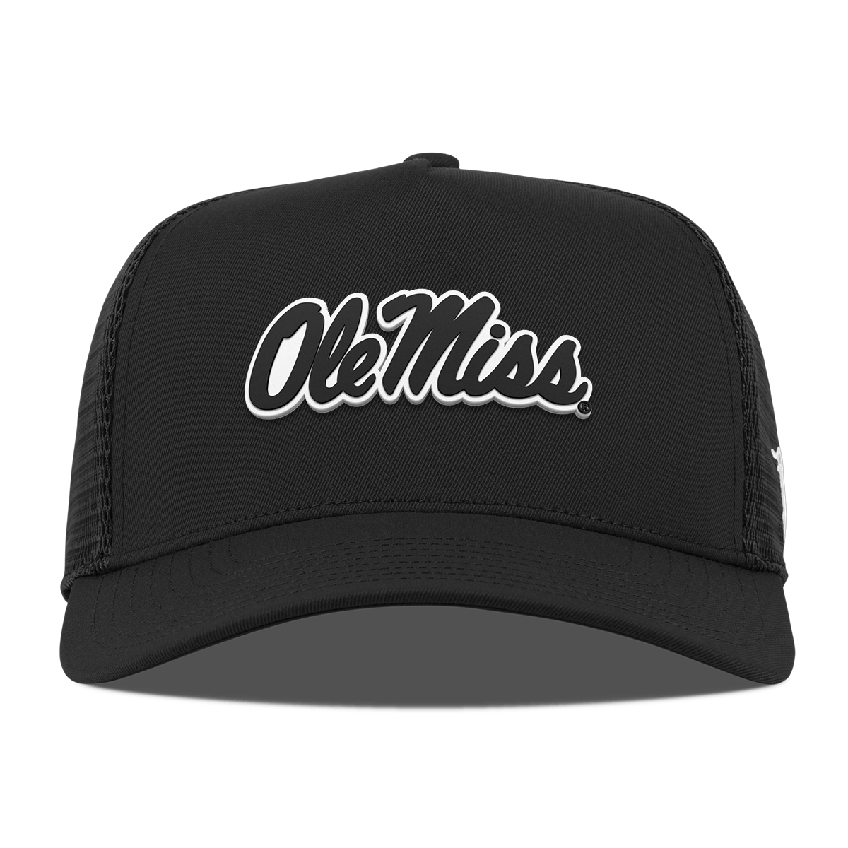 University of Mississippi "Vintage Ole Miss Team Logo" Curved 5 Panel Trucker Black