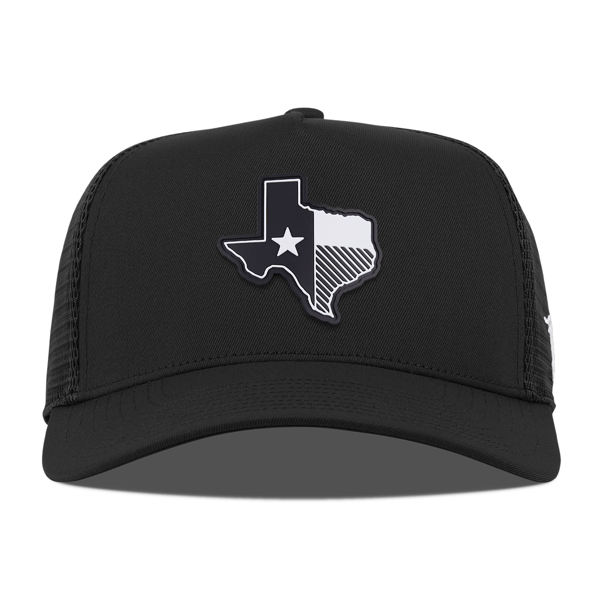 Texas Vintage Curved 5 Panel Trucker Black