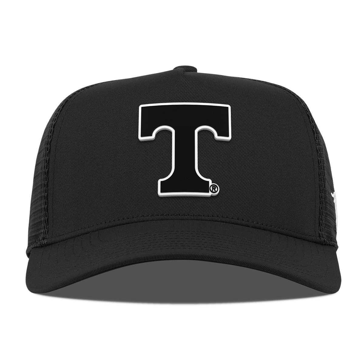 University of Tennessee "Vintage Tennessee Block" Curved 5 Panel Trucker Black