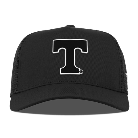University of Tennessee "Vintage Tennessee Block" Curved 5 Panel Trucker Black