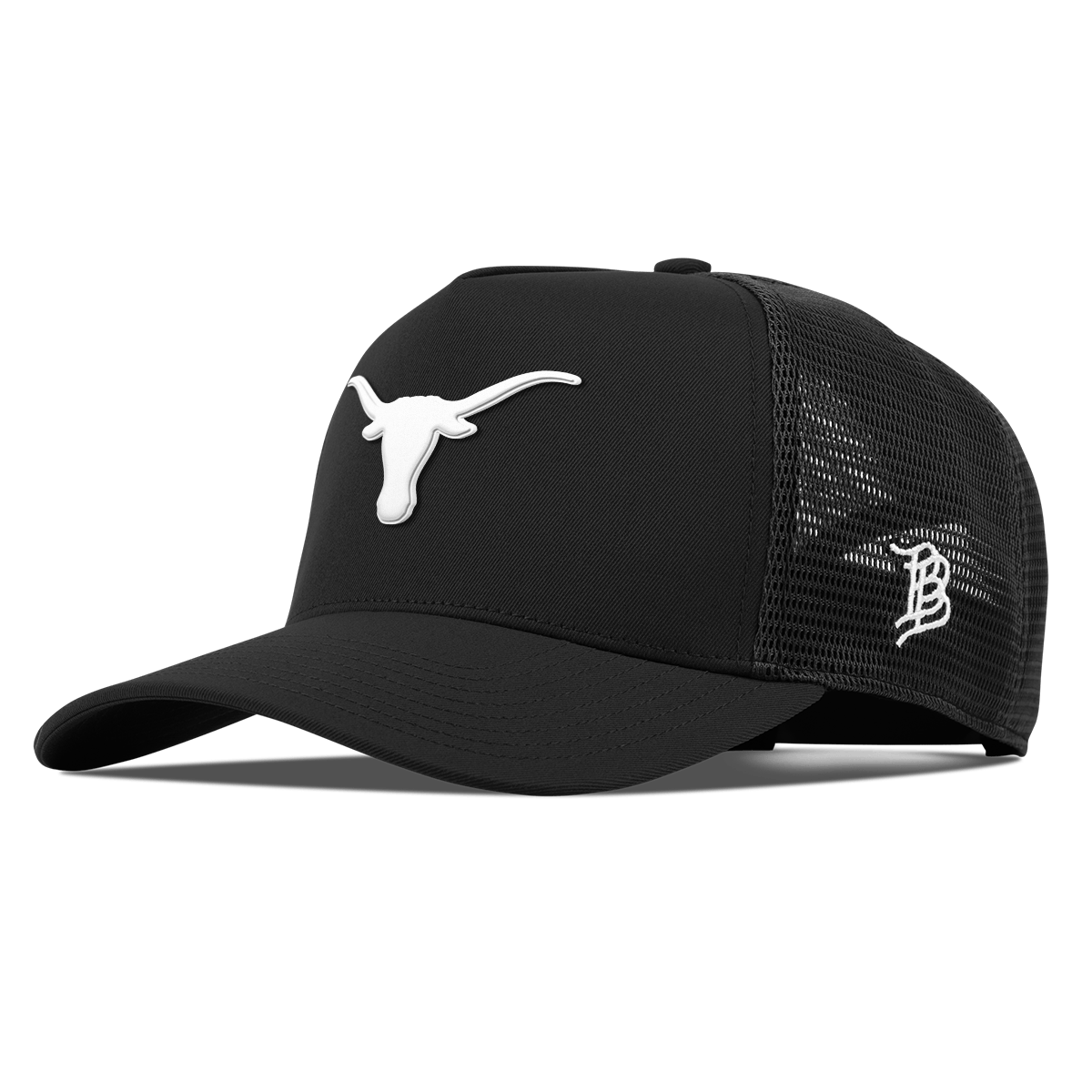 University of Texas "Vintage Texas Longhorn" Curved 5 Panel Trucker Black