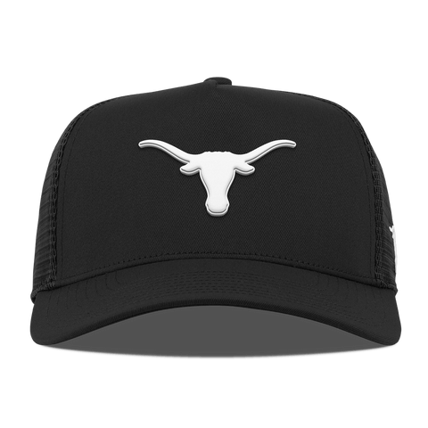 University of Texas "Vintage Texas Longhorn" Curved 5 Panel Trucker Black