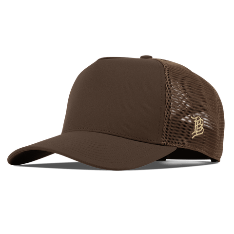 Bare Curved 5 Panel Trucker Brown