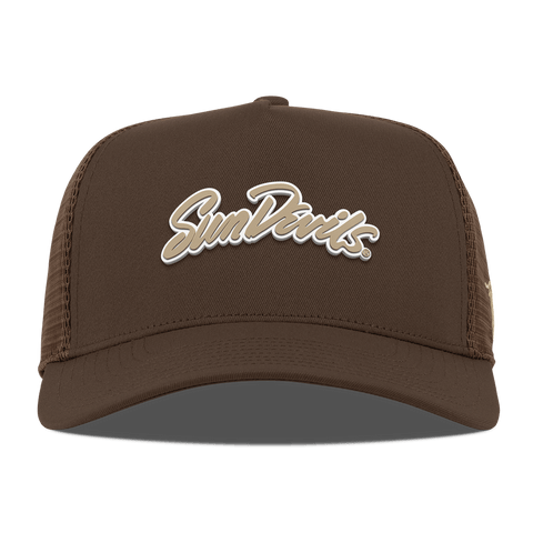 Arizona State University "ASU Desert Series" Curved 5 Panel Trucker Brown