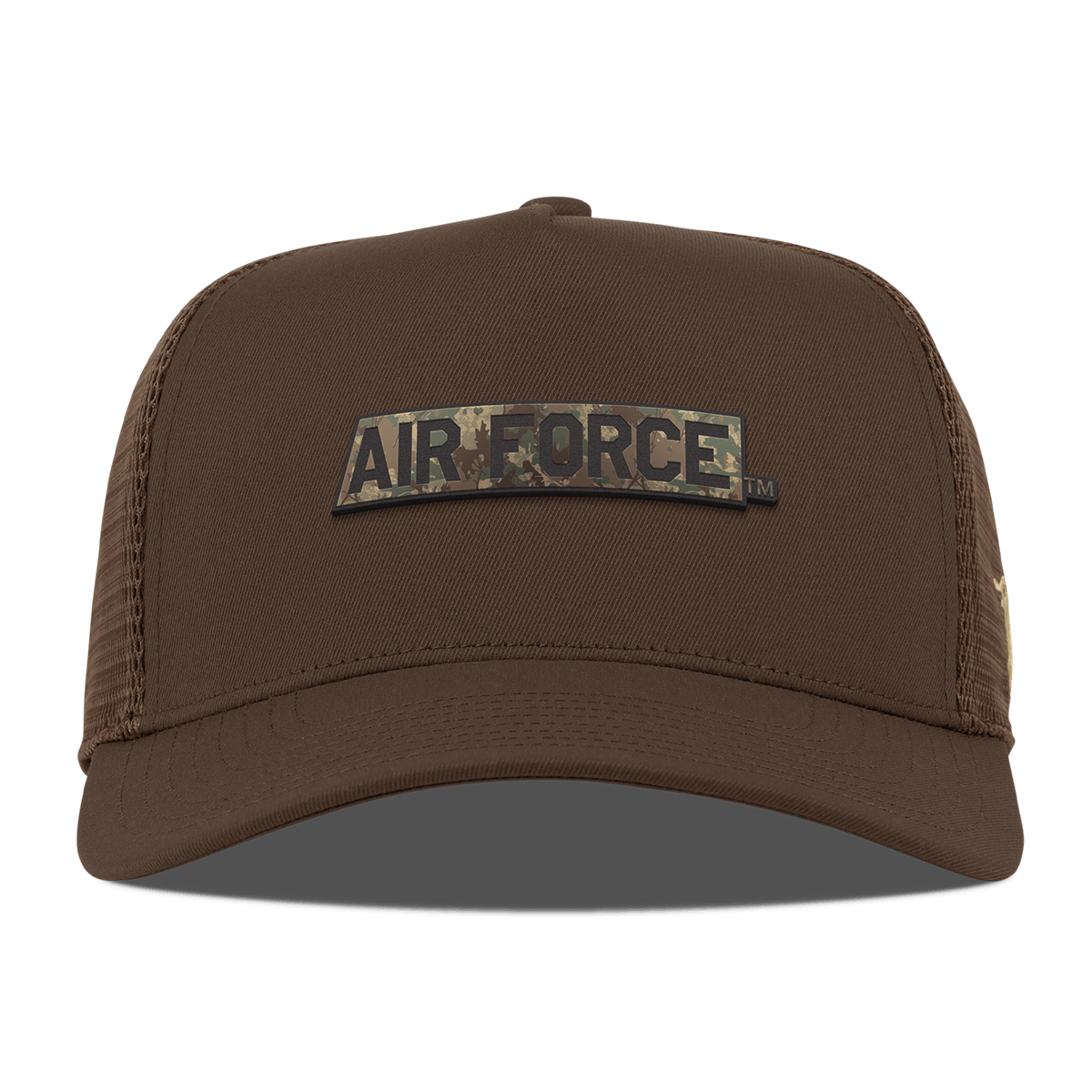 Air Force Academy "Air Force Timber Camo Series" Curved 5 Panel Trucker Brown