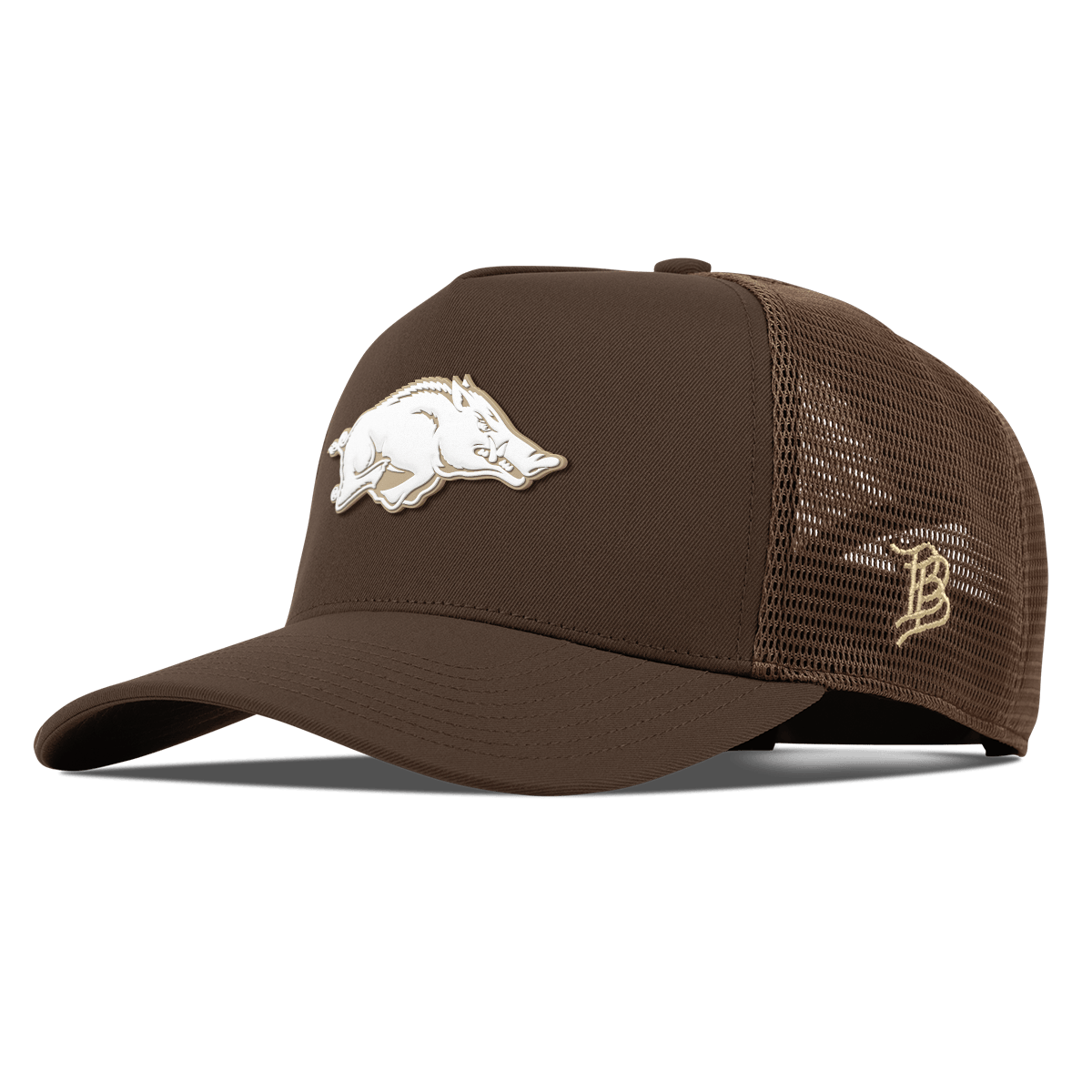 University of Arkansas "Arkansas Desert Series" Curved 5 Panel Trucker Brown