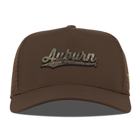Auburn University "Auburn Timber Camo Series" Curved 5 Panel Trucker Brown