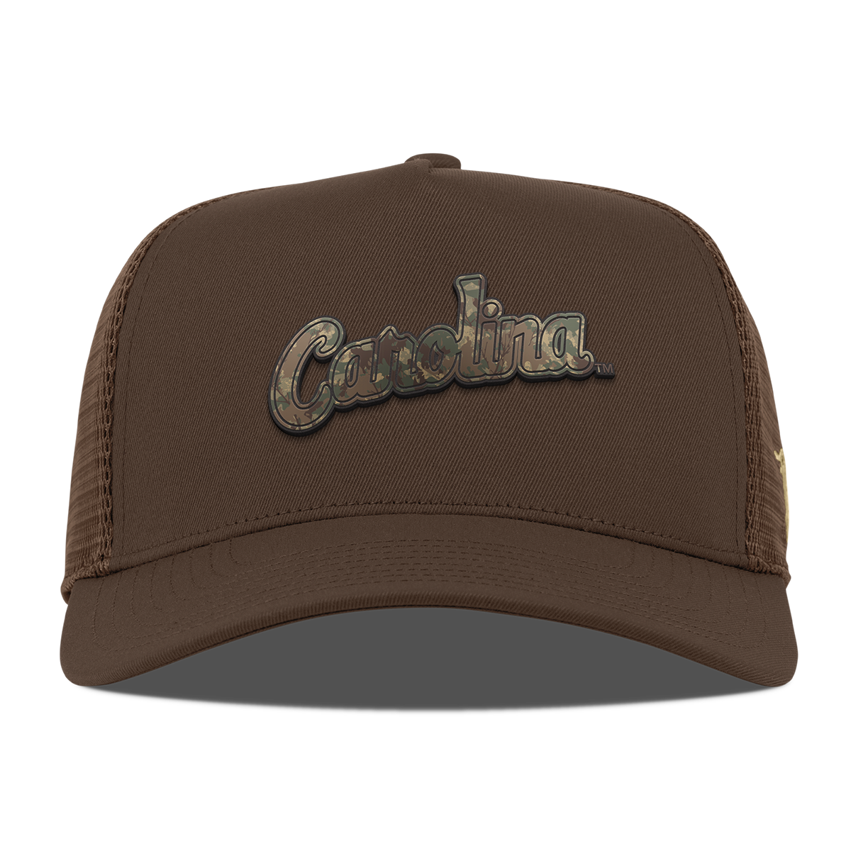 University of North Carolina "Carolina Timber Camo" Curved 5 Panel Trucker Brown