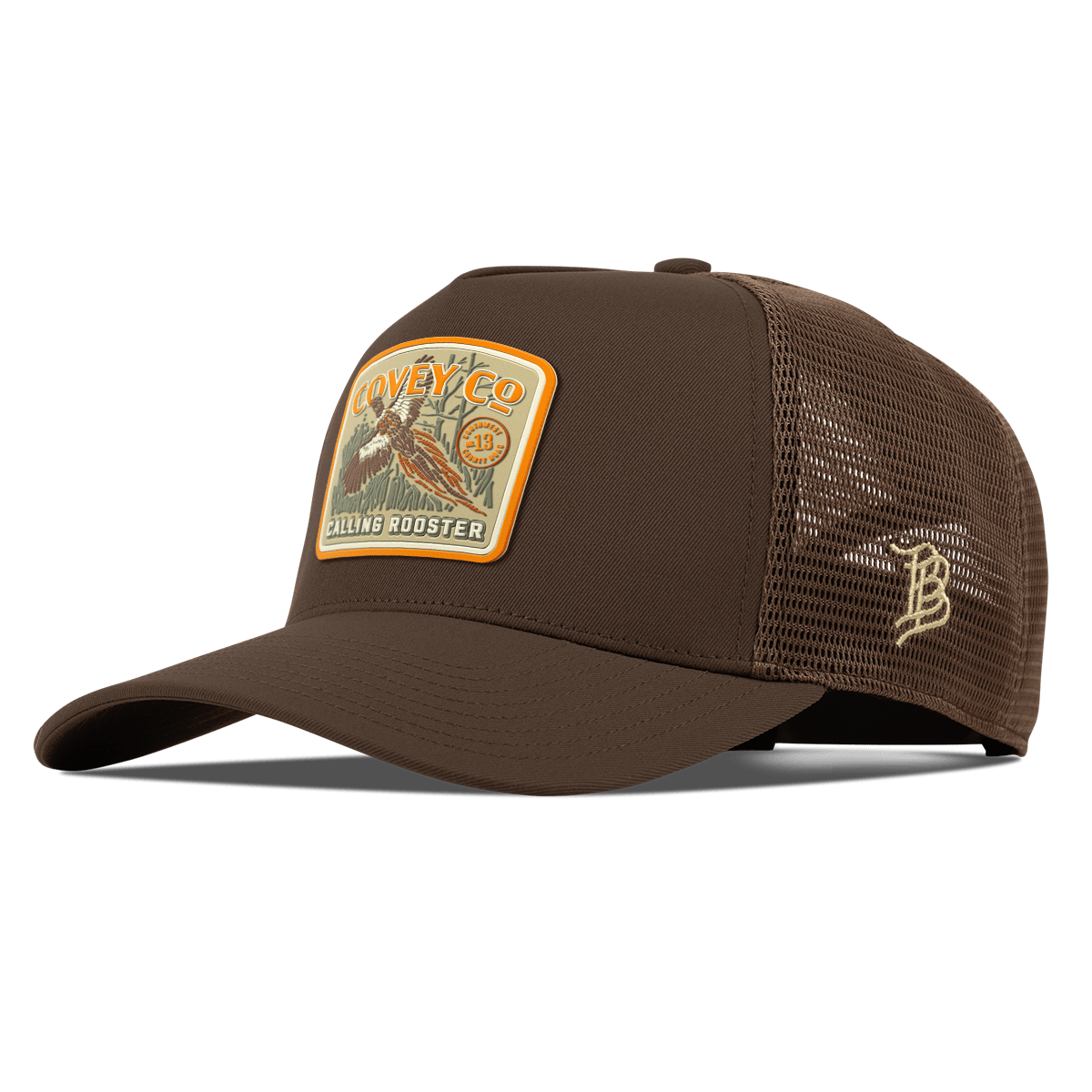 Covey Co Curved 5 Panel Trucker Brown