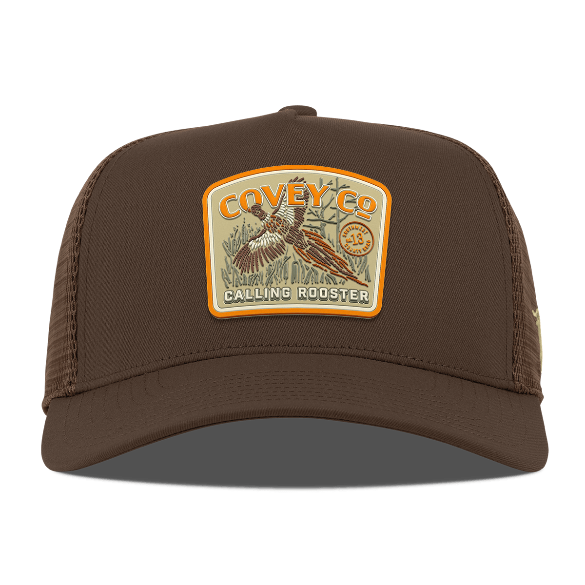 Covey Co Curved 5 Panel Trucker Brown