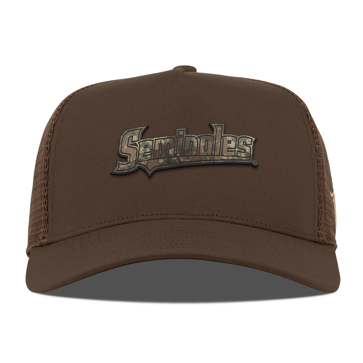 Florida State University "FSU Timber Camo Series" Curved 5 Panel Trucker Brown