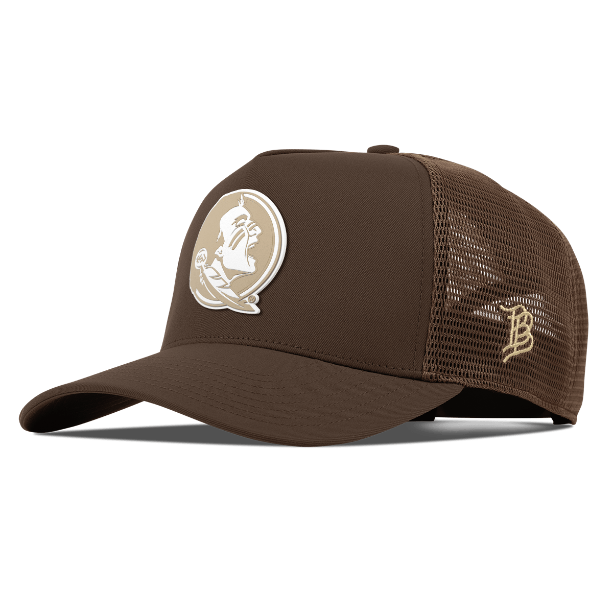 Florida State University "Desert Florida State" Curved 5 Panel Trucker Brown