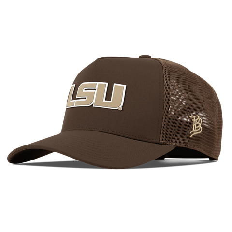 Louisiana State University "LSU Desert Series" Curved 5 Panel Trucker Brown