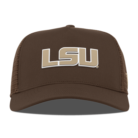 Louisiana State University "LSU Desert Series" Curved 5 Panel Trucker Brown