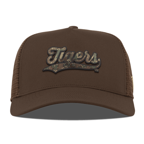 Louisiana State University "LSU Timber Camo Series"  Curved 5 Panel Trucker Brown