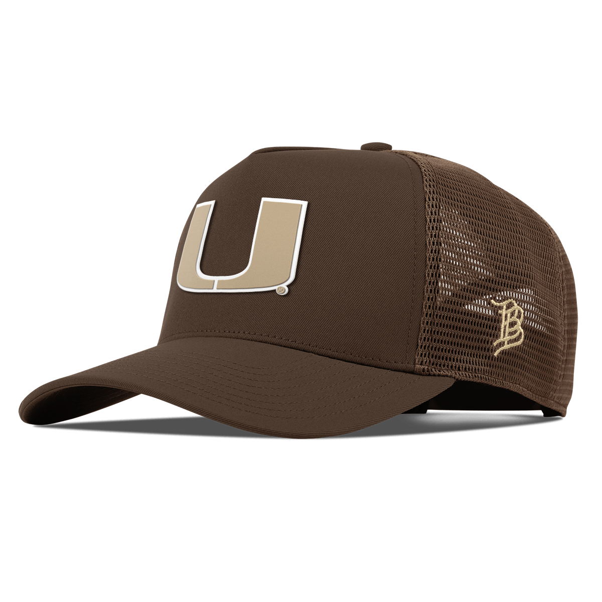 University of Miami "Miami Desert Series" Curved 5 Panel Trucker Brown