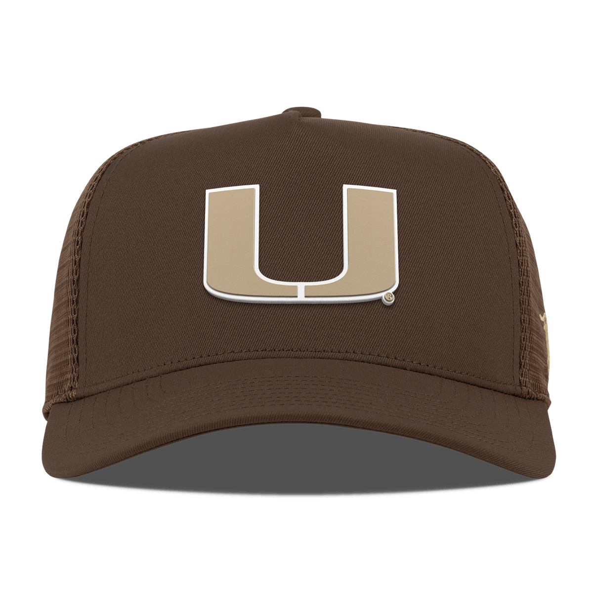 University of Miami "Miami Desert Series" Curved 5 Panel Trucker Brown