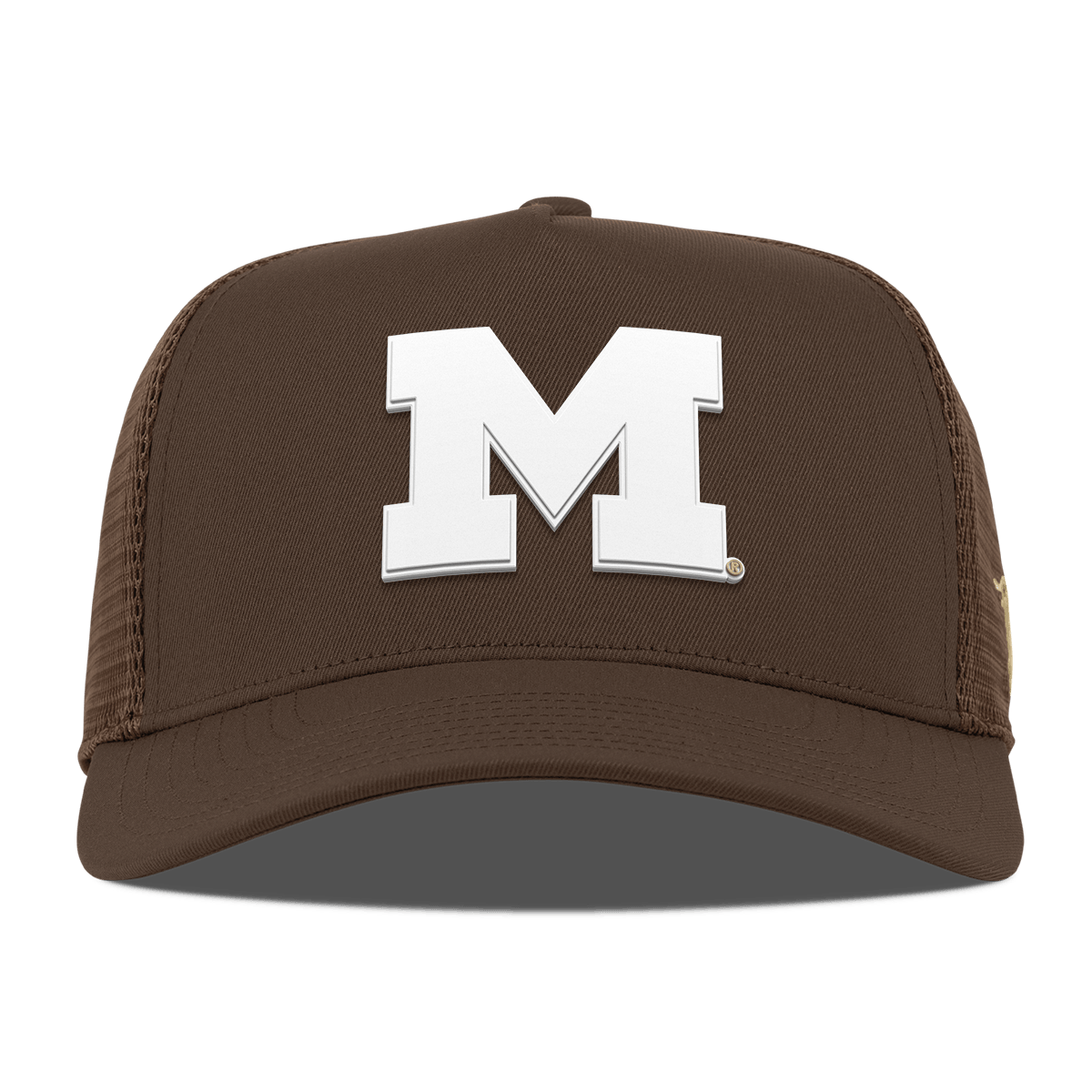 University of Michigan "Michigan Desert Series" Curved 5 Panel Trucker Brown