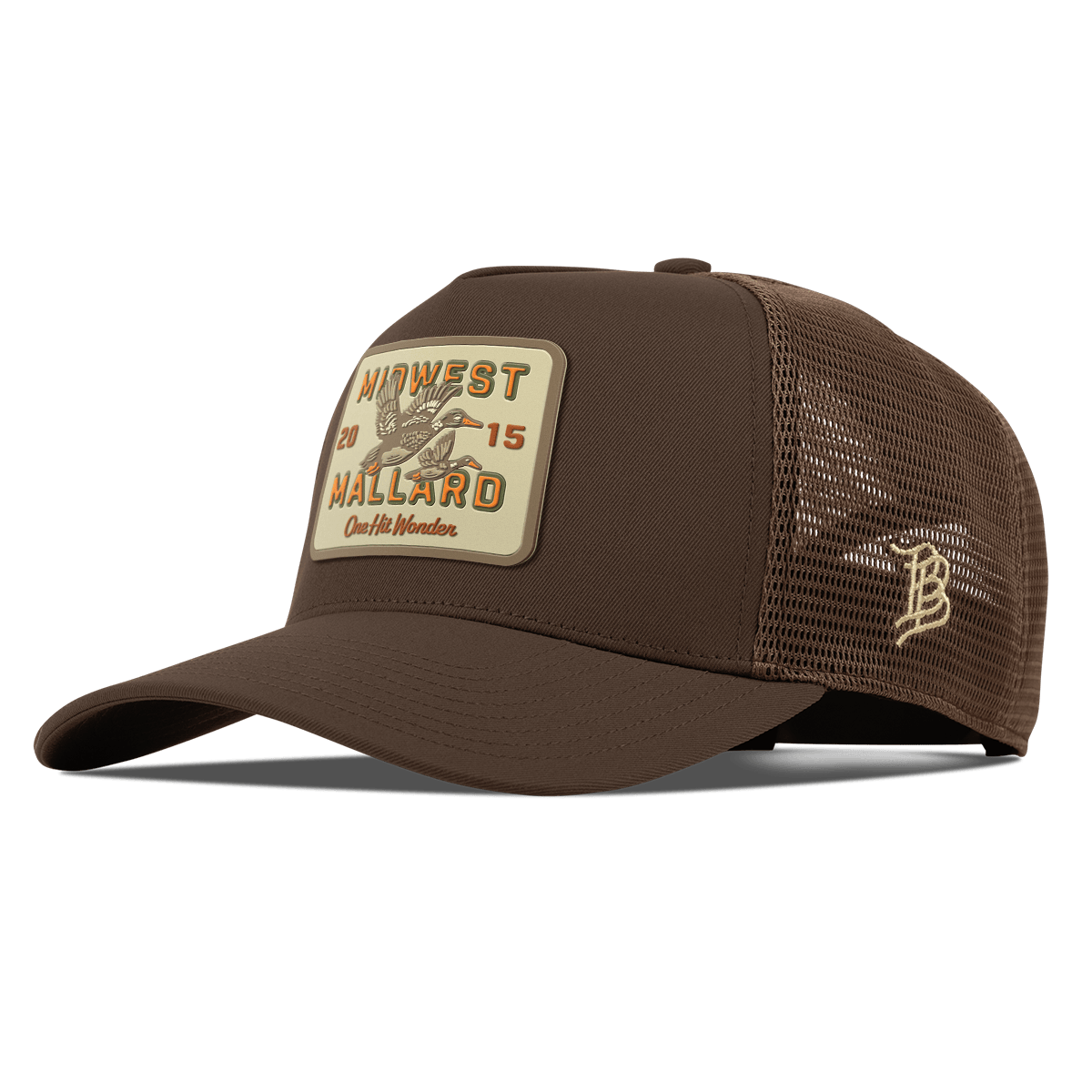 Midwest Mallard Curved 5 Panel Trucker Brown