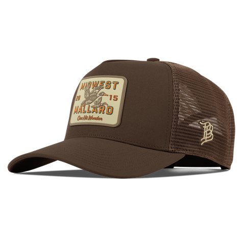 Midwest Mallard Curved 5 Panel Trucker Brown
