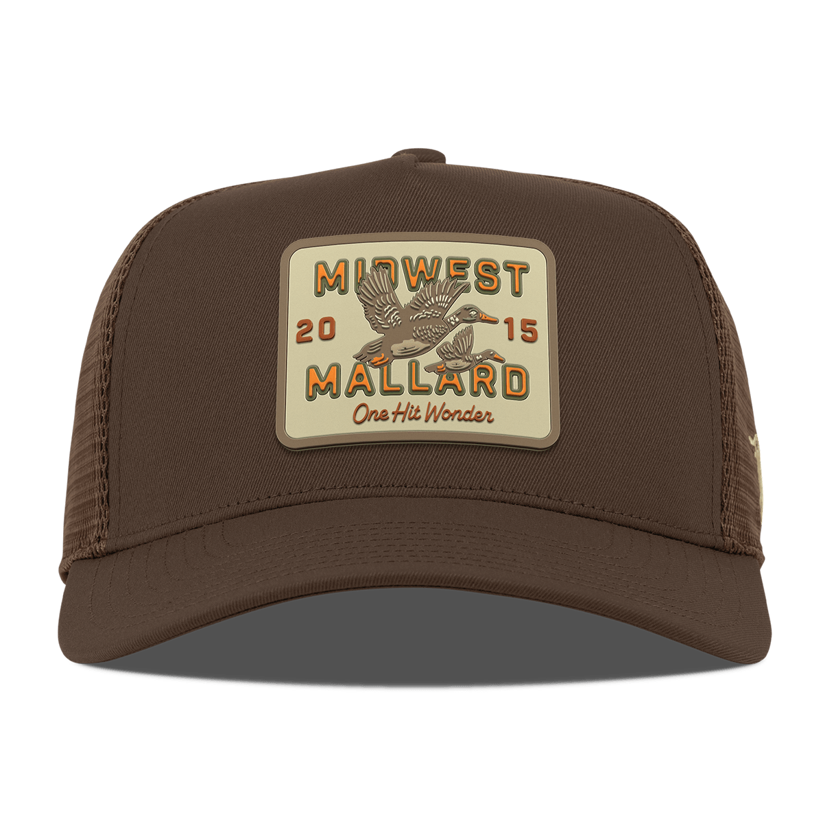 Midwest Mallard Curved 5 Panel Trucker Brown