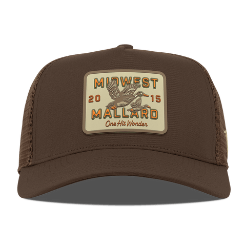 Midwest Mallard Curved 5 Panel Trucker Brown