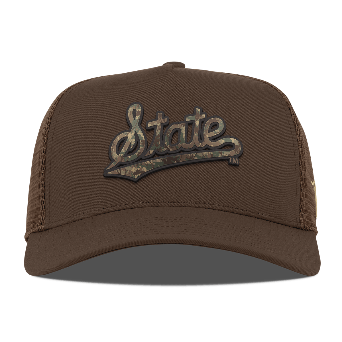 Mississippi State University "Mississippi Timber Camo Series" Curved 5 Panel Trucker Brown