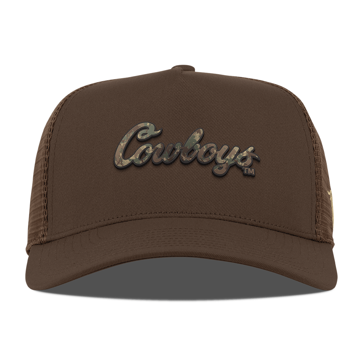 Oklahoma State University "Oklahoma State Timber Camo Series" Curved 5 Panel Trucker Brown