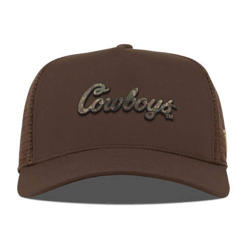 Oklahoma State University "Oklahoma State Timber Camo Series" Curved 5 Panel Trucker Brown