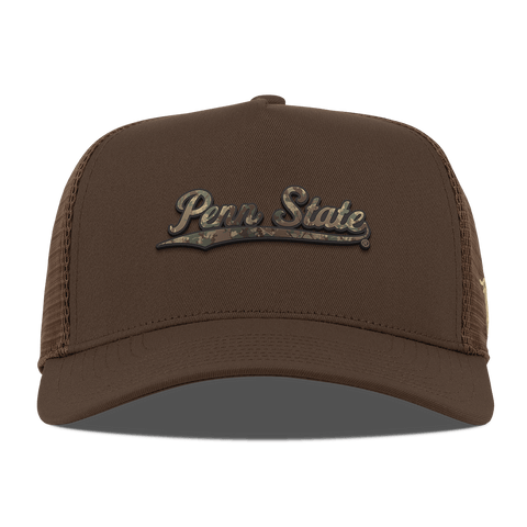 Penn State "Penn State Timber Camo Series" Curved 5 Panel Trucker Brown