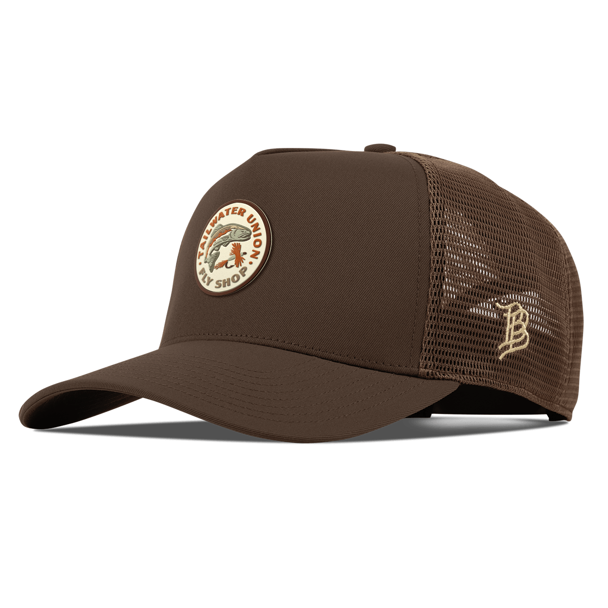 Tailwater Union Curved 5 Panel Trucker Brown