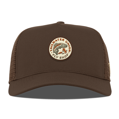 Tailwater Union Curved 5 Panel Trucker Brown