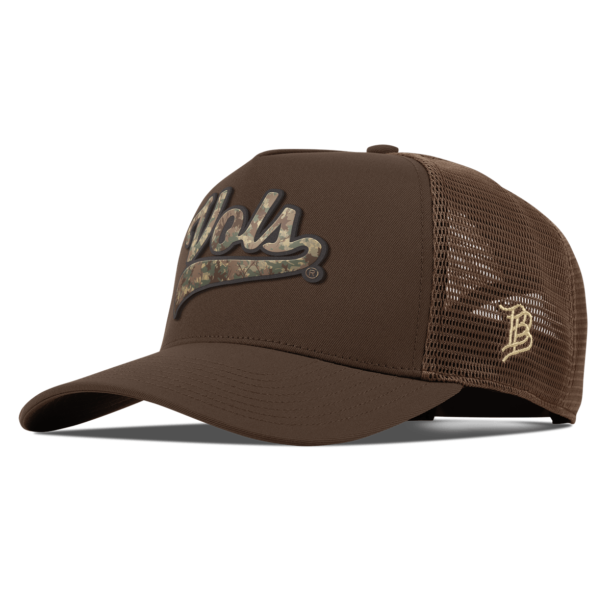University of Tennessee "Tennessee Timber Camo Series" Curved 5 Panel Trucker Brown